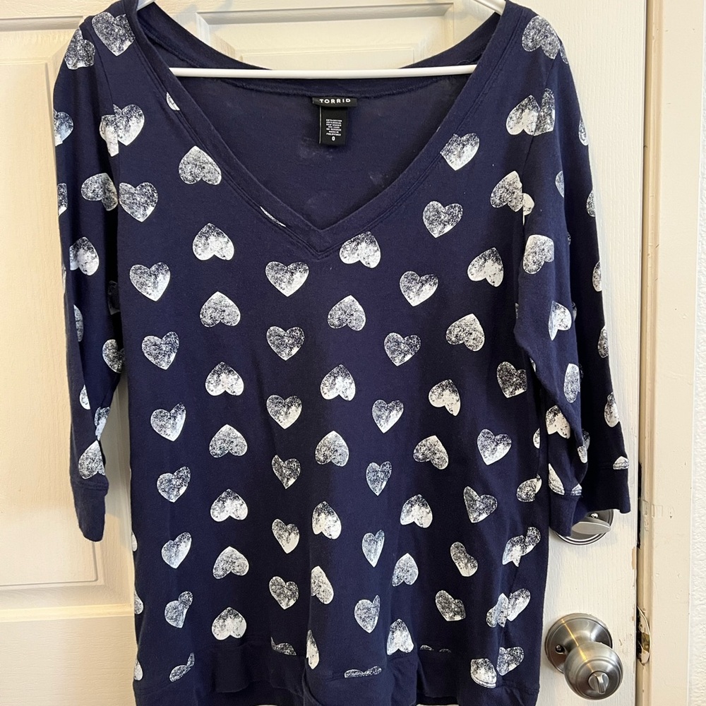 Torrid navy top